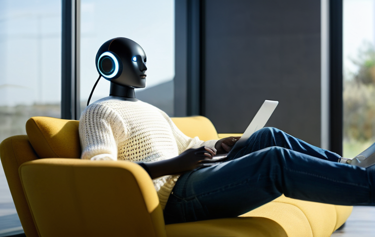 홈 로봇을 활용한 아이디어 정리법 - **Prompt 1: Collaborative Idea Generation with a Home Robot**
    "A young adult, perhaps in their l...