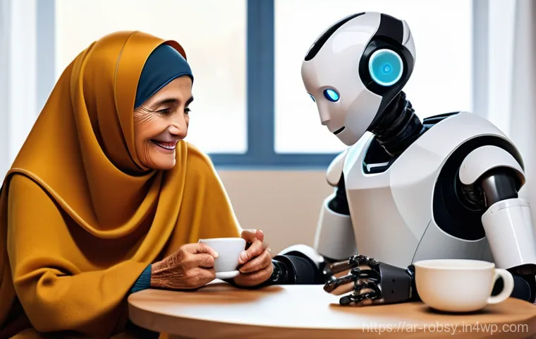 로봇 기술을 적용한 미래의 주거 환경 - Image Prompt 1: The Caring Companion Robot**